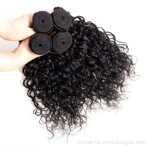 2019 li&queen Water Wave Machine Weft Hair, New Arrival Virgin Hair Original Brazilian Human Hair